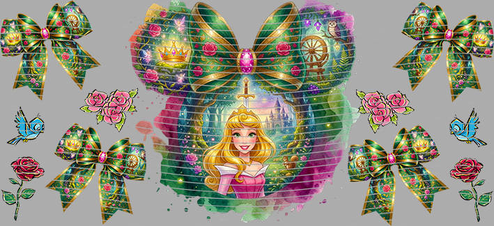 16oz Disney style-D-2745